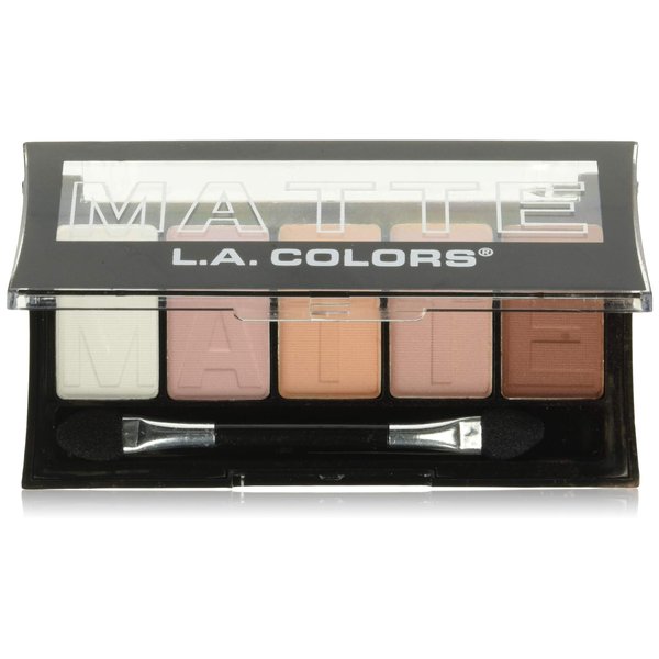L.A. Colors 5 Matte Eyeshadow, Pink Chiffon, 0.25 oz.