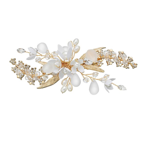 Bridal Hair Accessories - Crystal Rhinestone Flower Headpieces, Pearl Hair Clips, Pins, and Barrettes for Women and Girls