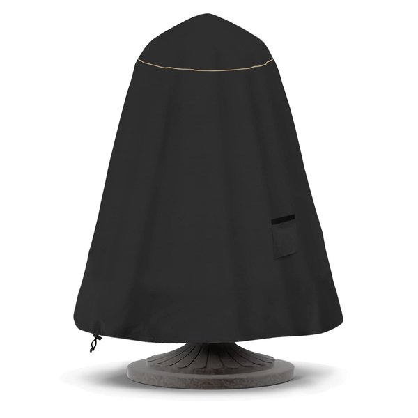 Bitubi Fountain Cover（36"x42"） 600D Oxford Cloth Garden Fountain Statue Protective Cover with Drawstring Waterproof Windproof Fountain Protector,Black