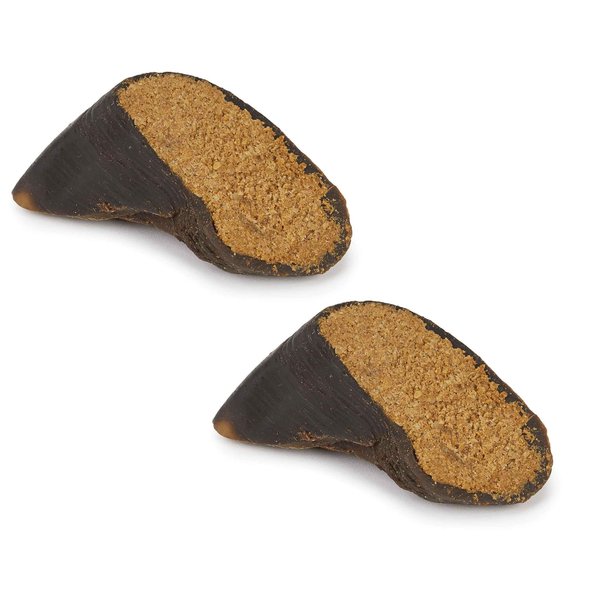 MPP Dog Dental Chew Filled Cow Hooves All Natural Healthy Peanut Butter Flavored (2 Hooves), 1 Count (Pack of 1)