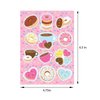 TINYMILLS Donuts Birthday Party Favor Set (12 multi-point pencils, 12 self-inking stampers, 12 sticker sheets, 12 small spiral notepads) Donuts party supplies party favor favor stuffers
