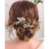 Rumtock Opal Crystal Beads Silver Hair Comb Set for Wedding Brides Women Hair Accessories Handmade Hair Jewelry