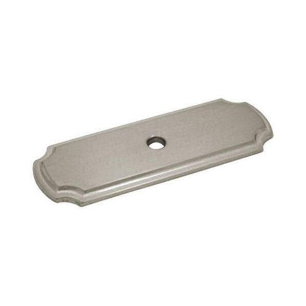 10 Pack - Cosmas B-112SN Satin Nickel Cabinet Hardware Knob Backplate/Back Plate