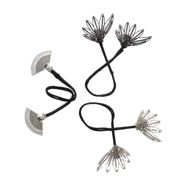Leadigol Korean Style Hair Curler Girl Gift Ponytail Hairpin Fashion Headwear Butterfly Headgear Alloy Rhinestone Back Head Rope