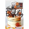 HAKPUOTR Basketball Birthday Cake Topper, Happy Birthday Cake Topper for Man/Kids/Boy‘s Basketball/Sport Themed Birthday Party Cake Decoration