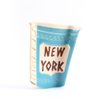 Blue Personalized American New York Coffee Cup Hair Claw Clip,Funny Acetate Hair Claw for Women Gift