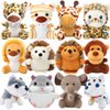 Small Stuffed Animals Bulk, Cute Stuffed Animal Keychains Bulk, Safari Stuffed Animals Plush Toy Elephant Giraffe