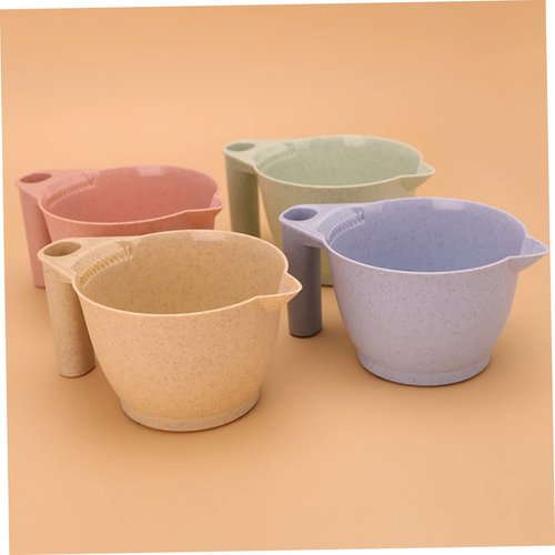 MERRYHAPY 2pcs Face Care Kit Mixing Bowls Tools Hair Color Professional Hair Silicone Mixing Bowl Hair Dye Mixing Bowl with Handle Tint Bowl Hair Dye Bowl Dyeing Bowl Bowl Set Luster