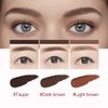 4D Hair Stroke Brow Stamp Brush, Eyebrow Hair Stroke Brush, Ultra-thin 4D Eyebrow Stamp Brush, Realistic Hair Stroke Eyebrow Brush Eye Brow Stamping Kit(Light Brown)