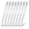 simarro 6 Pcs Metal Nail Files, Stainless Steel Fingernail Toenail Files, Double Sided Manicure Files for Polish Nail, Nail Cleaner Tool