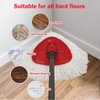 6 Pack Spin Mop Replacement Head Mop Refill Compatible with Ocedar Triangle Swivel Mops Microfiber Swivel Mop Refill,Deep Clean,Machine Washable and Easy to Replace