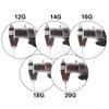 Ear Nose Piercing Needles - TC Mix body piercing needles 12g.14g.16g.18g.20g Individualized Package for Piercing Needle Supplies Piercing Kit (50 MIX)