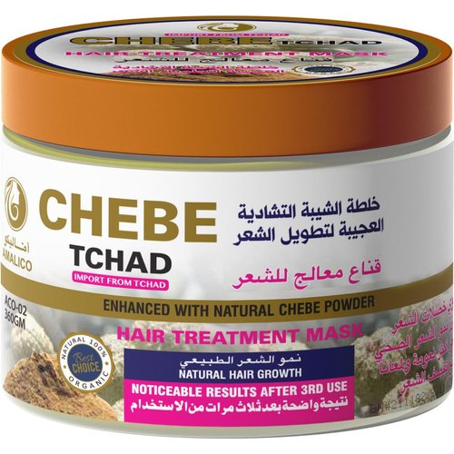 Chebe Powder Hair Treatment Mask - 100% Natural Chebe Powder for Hair Growth Chebe Butter for Hair Growth Moisturized Chebe Hair Mask for Dry Damaged Hair and Growth - 12.7 Ounce