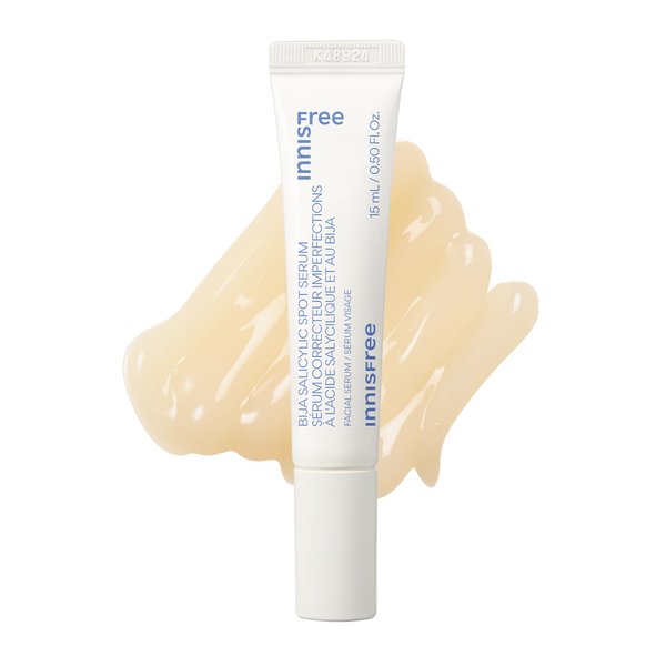 innisfree Bija Salicylic Spot Serum with Salicylic Acid and Castor Seed Oil, Korean Skincare Spot Serum for Smooth Skin (Packaging May Vary)