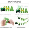 Green Tractor Birthday Banner Set with Tractor Garland Banner for Tractor Farm Themed Birthday Party Supplies Decorations