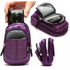 Navitech Purple Digital Camera Case Bag Cover Compatible with DeeXop HD Mini Digital Camera with 2.7 inch TFT LCD Display