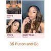 Nadula Bye Bye Knots Glueless Pre Everything Wig Balayage Brown Body Wave 7x5 Pre Cut HD Lace Front Wigs Human Hair Pre Plucked Bleached Knots Ready to Go Highlight Ombre Wig 150% Density 18inch