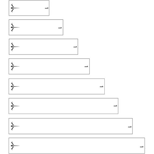 White Water Archery Numbered Solid White Icon Logo Arrow Wraps 15 pk Choose Length Width (7, 1.4)