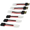 YLP 3 Pairs Compatible with TRX to Tamiya Male Female Connector Adapter Cable 14awg 5cm 1.96in for NiCd NiMH Dynamite(Pack of 3)