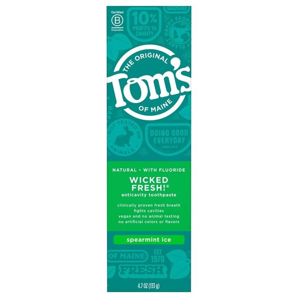 Tom's of Maine Natural Wicked Fresh Fluoride Totohpaste Spearmint Ice 4.70 oz