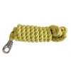 AJ Tack 10 Foot Cotton Lead Rope with Bull Snap Burgundy
