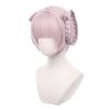 ZGNGLIZ Anime Cosplay Wigs for Game CALL OF THE NIGHT Nanakusa Nazuna Cosplay Wigs, Purple Short Bob with Double Braid Hair Wigs with Free Wig Cap