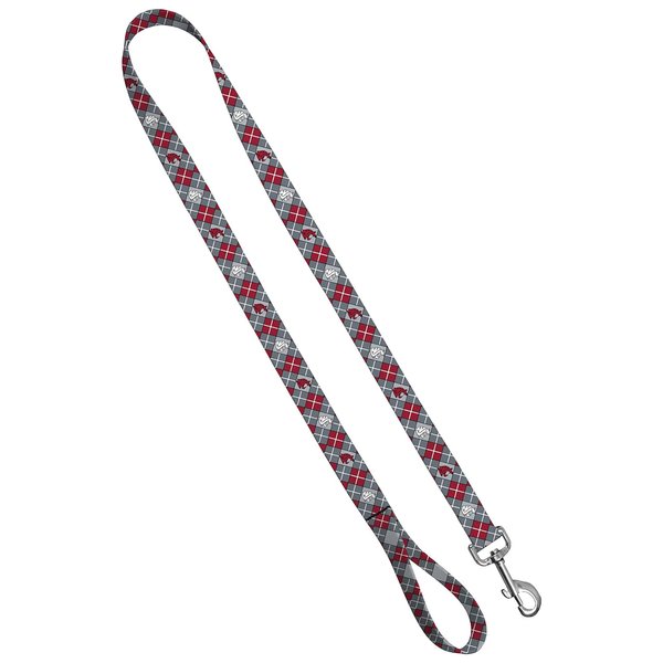 Moose Pet Wear Dog Leash – Washington State University Cougars Pet Leash, Made in the USA – 1 Inch Wide x 6 Feet Long, Cougar Argyle