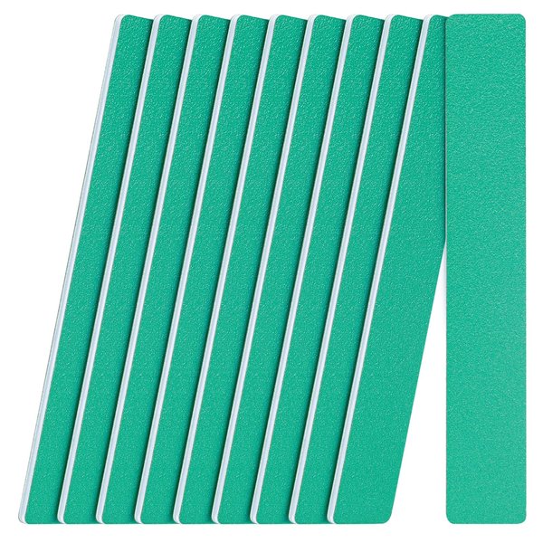 GazePlus Nail File, 10 PCS Fingernail Files 80/80 Grit Emery Boards for Nails - Professional Nail Files Washable for Acrylic, Gel, Dip Powder, and Poly Gel Nail