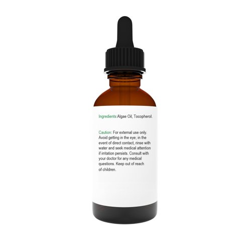 Vera Botanics ALGAE OIL 100% Pure & Natural, Unrefined, Cold-Pressed For Face, Dry Skin, Nails, Lips, Body & Hair - Reduce Hair Breakage, Appearance of Scars from Psoriasis, Eczema & Acne