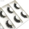 FQNing sparkle mink lashes with jewels, glamorous glitter rhinestone cat-eye eyelashes 4 pairs (Fancy Diamond)