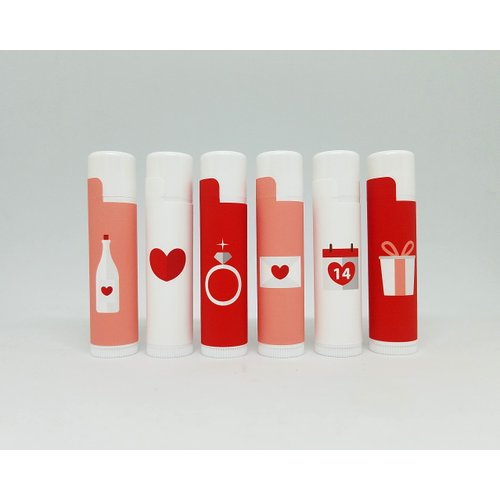 Valentine's Lip Balm | Happy Valentine's Day | All-Natural Beeswax Lip Balm