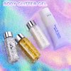 AOOWU Body Glitter Gel, 50ml Holographic Mermaid Sequins Glitter Chunky Cosmetic Glitter Face and Body Gel, Sparkling Festival Party Lotion Glitter for Face Body Eye Hair Nail Makeup and DIY Art