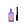 kuss Inebrya Blondesse No-Orange Shampoo (10.14 oz) with Teasing Comb Pack of 1