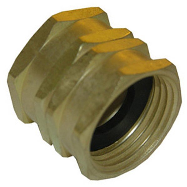 LASCO 15-1707 3/4-Inch Male Garden Hose Thread by 3/4-Inch Male Pipe Thread by 1/2-Inch Female Pipe Thread Brass Adapter