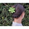DS. DISTINCTIVE STYLE Flower Claw Clip Set of 4 Hair Clips for Thick Hair Matte Color Medium Claw Clips (baby pink, baby blue, pale yellow, pale green)