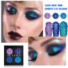 OYGCee Multichrome Metallic Chameleon Eyeshadow Palette - Glitter Eyeshadow Holographic Multi-Dimensional Eye Sparkle Looks,High Pigmented Purple Blue Green Shade for Women Girls,Vegan & Cruelty-Free