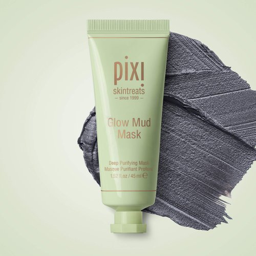 Pixi Beauty Glow Mud Mask | Purifying Clay Mask | Signature 15 Minute Facial | Clarify Skin With Mineral-Rich Treatent | 1.52 Fl Oz