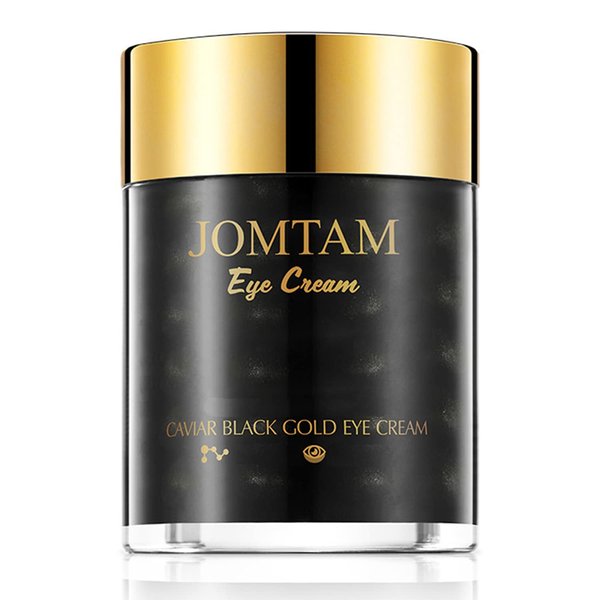 JOMTAM Caviar Black Gold Moisturizing Eye Cream Skin Rejuvenation Dark Circles Smoothing Wrinkles 60g 2.12oz