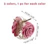 2Pcs Flower Hair Claw Camellia Claw Clips Small Flower Claw Clips for Half Updo Ponytail Flower Hair Clips for Women Girls