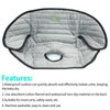 Piddle Pad Car Seat Protector, Waterproof Potty Training Seat Saver Pads for Infants Baby and Toddlers, Machine Wash and Dry (Gray)