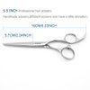 5.5" Professional Hair Scissors Barber Scissors Haircut Scissors Hair Cutting Scissors Hairdresser Scissors 440C Hair Shears Blind Hole Convex Edge KINSARO