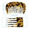 VOCOSTE Hair Comb Wide Tooth, Anti-Static Pocket Size Comb for Thick, Curly Hair, Hair Care, Detangling Comb, for Wet and Dry, Brown