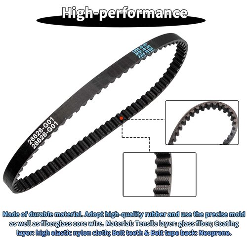 Panglong EZGO Timing Belt Gas Golf Cart 1991-up 295cc & 350cc 4 Cycle Engine 26626-G01