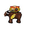 TUFFY - World's Tuffest Soft Dog Toy - Barnyard Junior Bull - Multiple Layers. Made Durable, Strong & Tough. Interactive Play (Tug, Toss & Fetch). Machine Washable & Floats