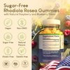 Sugar-Free Rhodiola Rosea Gummies (1500mg/Serving) Adaptogenic Rhodiola Rosea Supplement & Cortisol Blocker for Performance, Stamina, Mood & Motivation - Non-GMO, 60 Vegan Chews, No Capsules or Pills