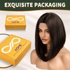 KOME Dark Brown Short Bob Wigs,Brown Straight Shoulder Length Wigs for Women,Middle Part Heat Resistant Fibre Synthetic Wig Daily Use…