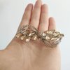 Crystal Wedding Hair Clip Barrette Rhinestone Hair Barrette Bridal Hair Accessories for Wedding Gold Hair Pieces Hair Accessories for Women and Girls