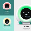 LittleHippo Mella: Ready to Rise Children's Sleep Trainer, Night Light, Sound Machine and OK to Wake Alarm Clock for Kids - Tropical Teal