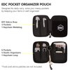 Pocket Organizer, EDC Pouch with DIY Patch Area, Mighty Pouch EDC Pocket Organizer for Men, Utility Pouch Small EDC Pouch for EDC Gears, Nylon Tool Pouch Multitool Organizer Pouch