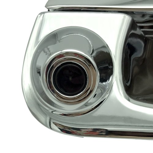 Master Tailgaters Chrome Tailgate Handle with Backup Camera Replacement for Ford F150 F250 F350 F450 F550 (1997-2007) | IP68 Waterproof | Parking Grid Lines Available | Easy to Install
